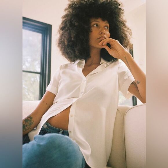 Hatch The Savannah Top in White M - Picture 2 of 11